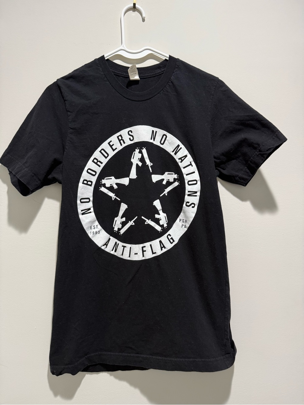 Anti-Flag - "No Borders No Nations" graphic band tee shirt